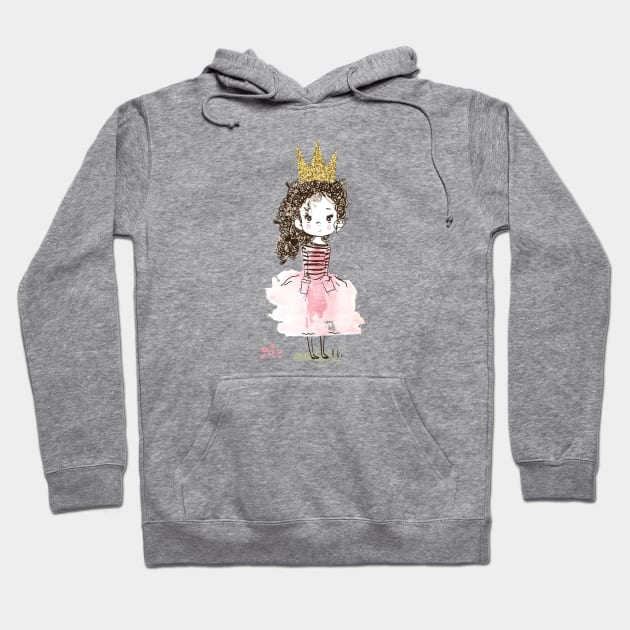 Curly Queen Hoodie by EveFarb